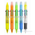 Multi ball point pen with colorful highlighters